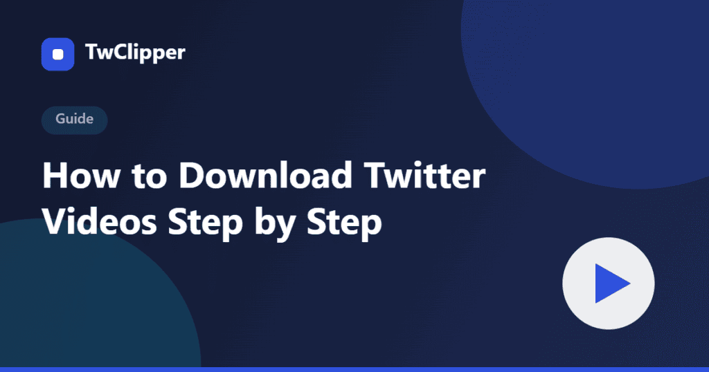 How to download Twitter videos step by step